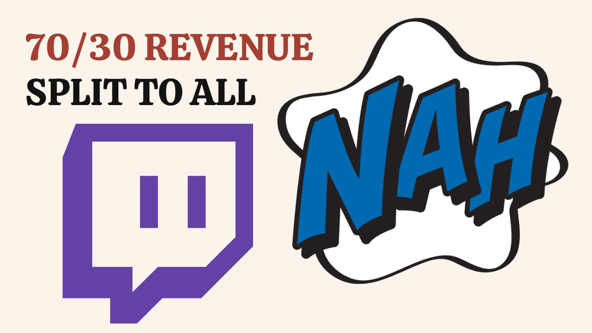 Twitch says NO to 70/30 Revenue Split for ALL Streamers